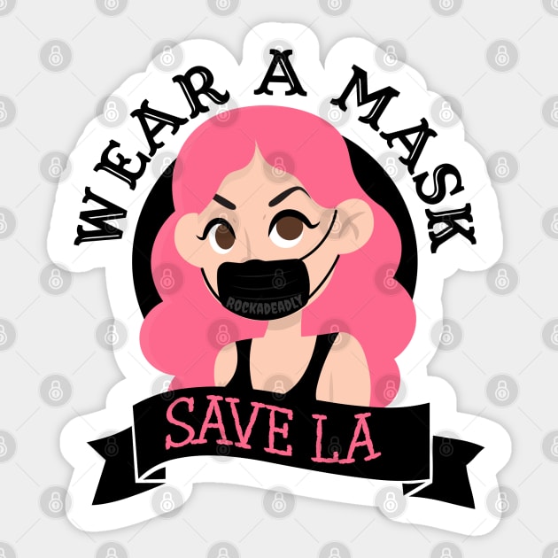 Save Los Angeles Sticker by Rockadeadly